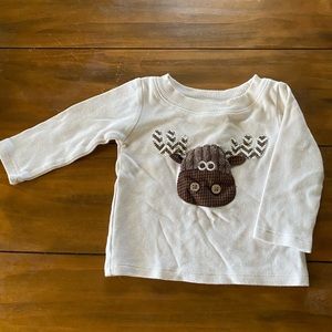 6-9 months mudpie moose shirt